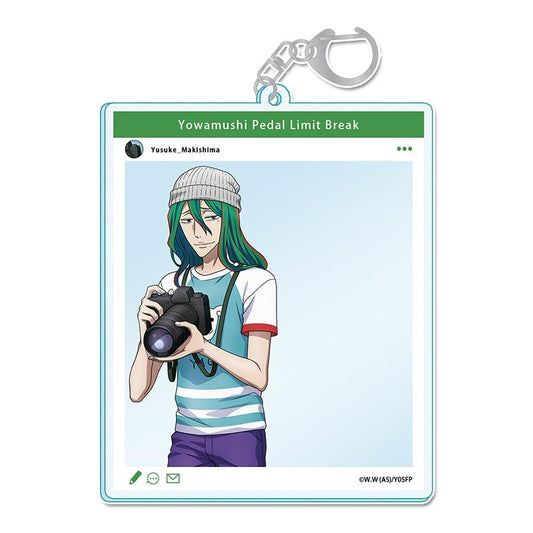 《飆速宅男》 LIMIT BREAK（飆速宅男 LIMIT BREAK） 新繪製SNS風系列 巻島裕介 亞克力鑰匙扣 お仕事チャレンジ！ver.