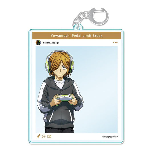 《飆速宅男》 LIMIT BREAK（飆速宅男 LIMIT BREAK） 手繪SNS風系列 青八木一 亞克力鑰匙扣 お仕事チャレンジ！ver.