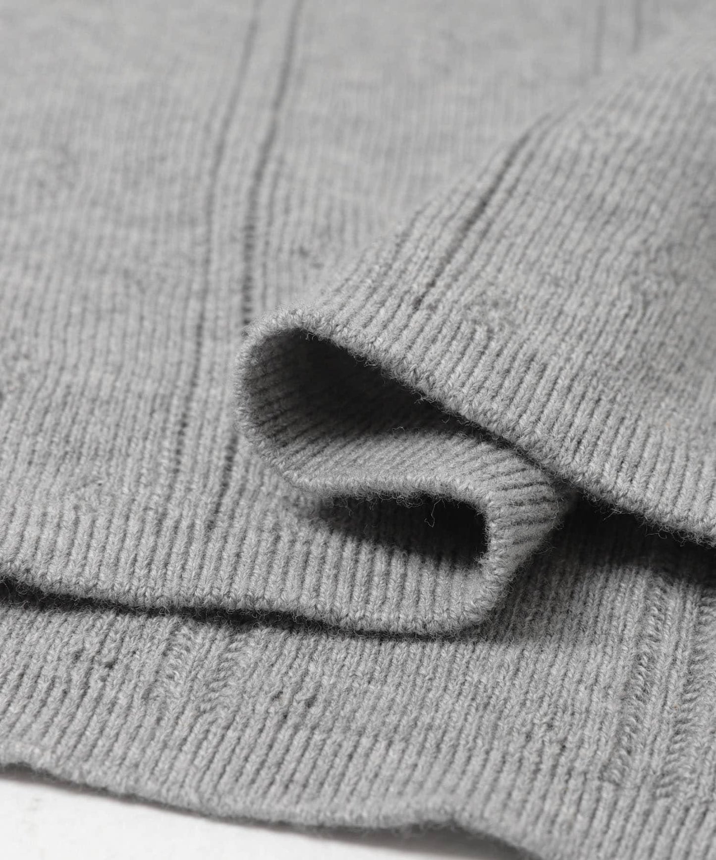 圖案Mesh 亨利領 針織上衣