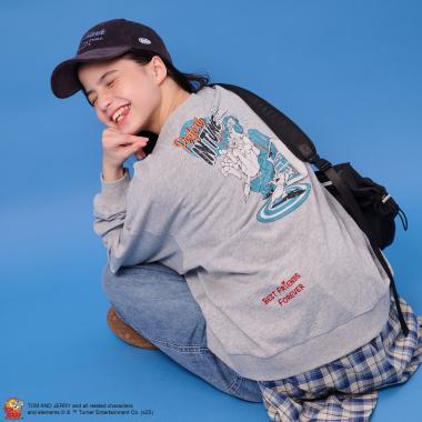 TOM AND JERRY（貓和老鼠） 變形套頭上衣