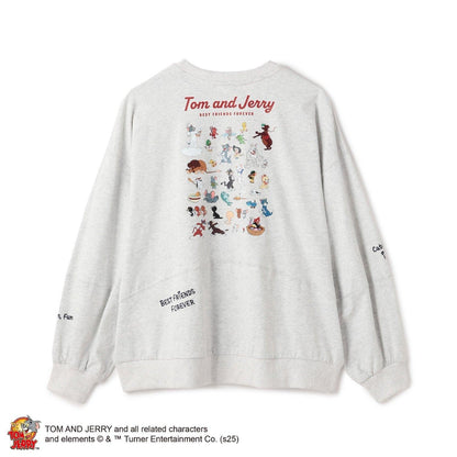 TOM AND JERRY（貓和老鼠） 變形套頭上衣