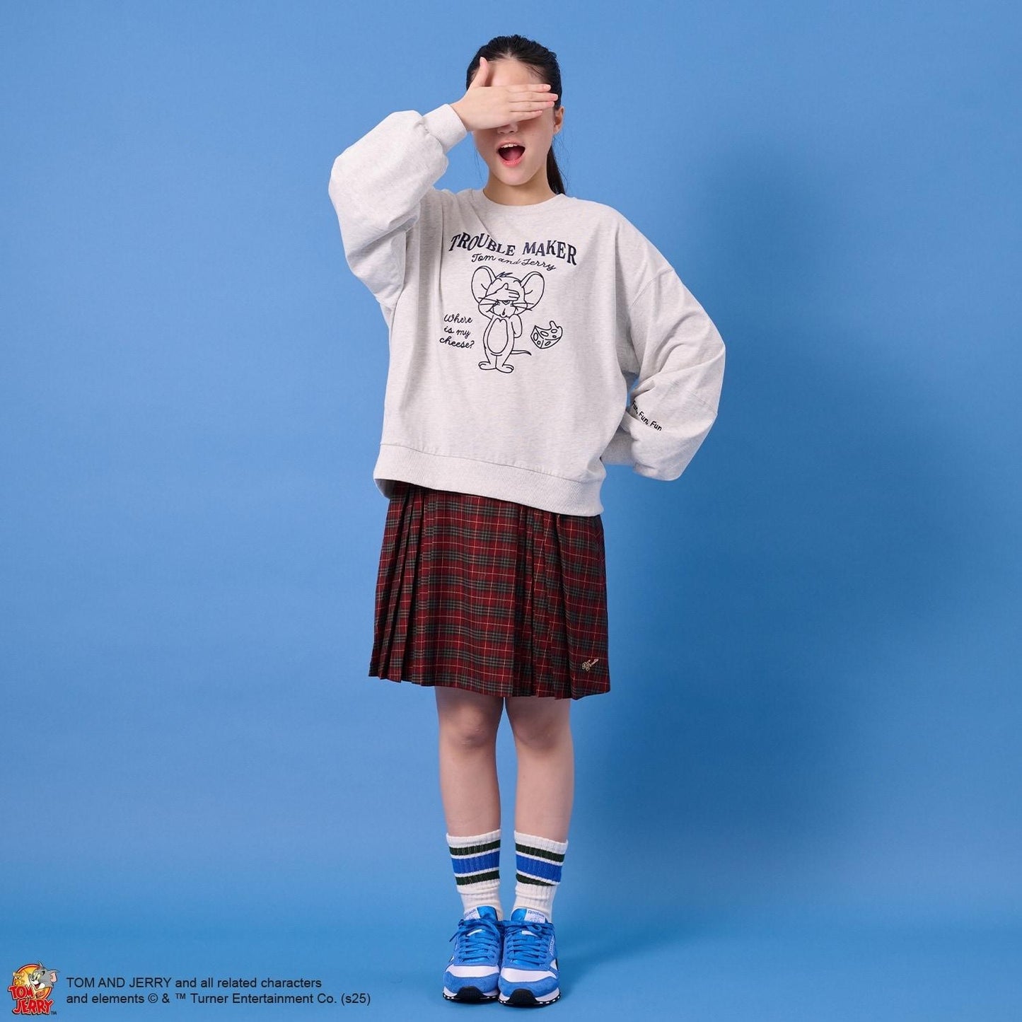 TOM AND JERRY（貓和老鼠） 變形套頭上衣