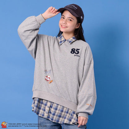 TOM AND JERRY（貓和老鼠） 變形套頭上衣