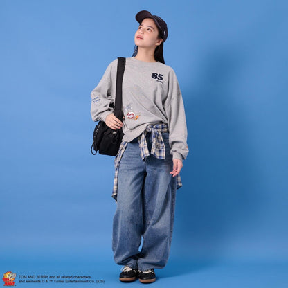 TOM AND JERRY（貓和老鼠） 變形套頭上衣