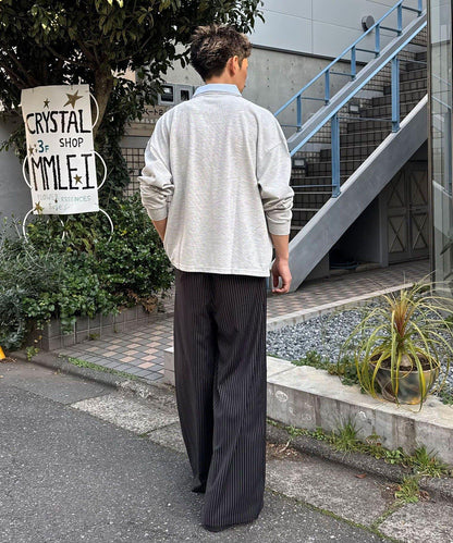 拼接領鹿子紋POLO衫