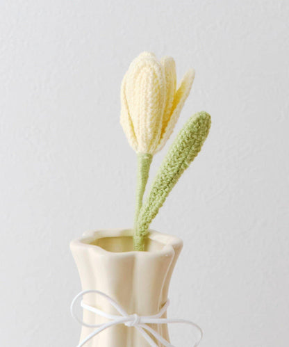 針織鬱金香裝飾插飾