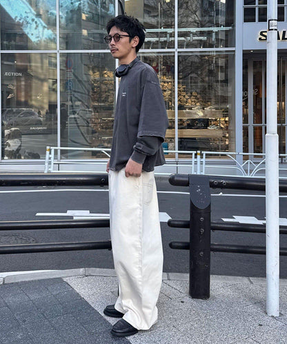 做舊層次感 長袖T恤