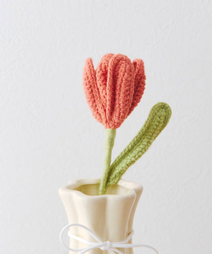 針織鬱金香裝飾插飾