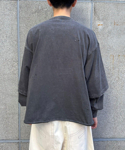 做舊層次感 長袖T恤