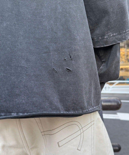 做舊層次感 長袖T恤