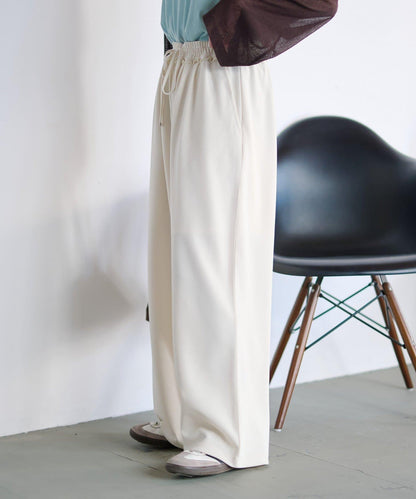 喬其紗鬆緊休閒褲