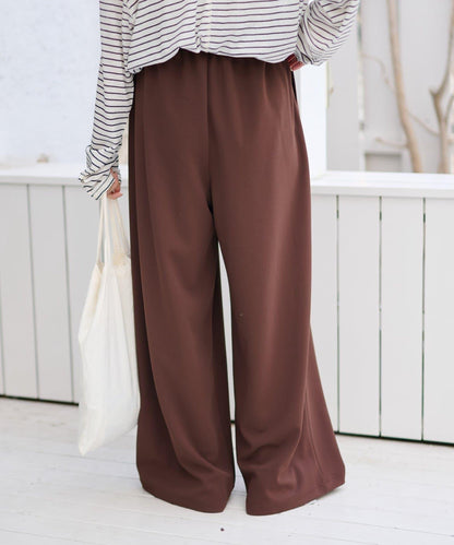 喬其紗鬆緊休閒褲