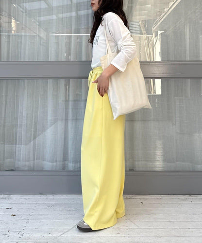 喬其紗鬆緊休閒褲