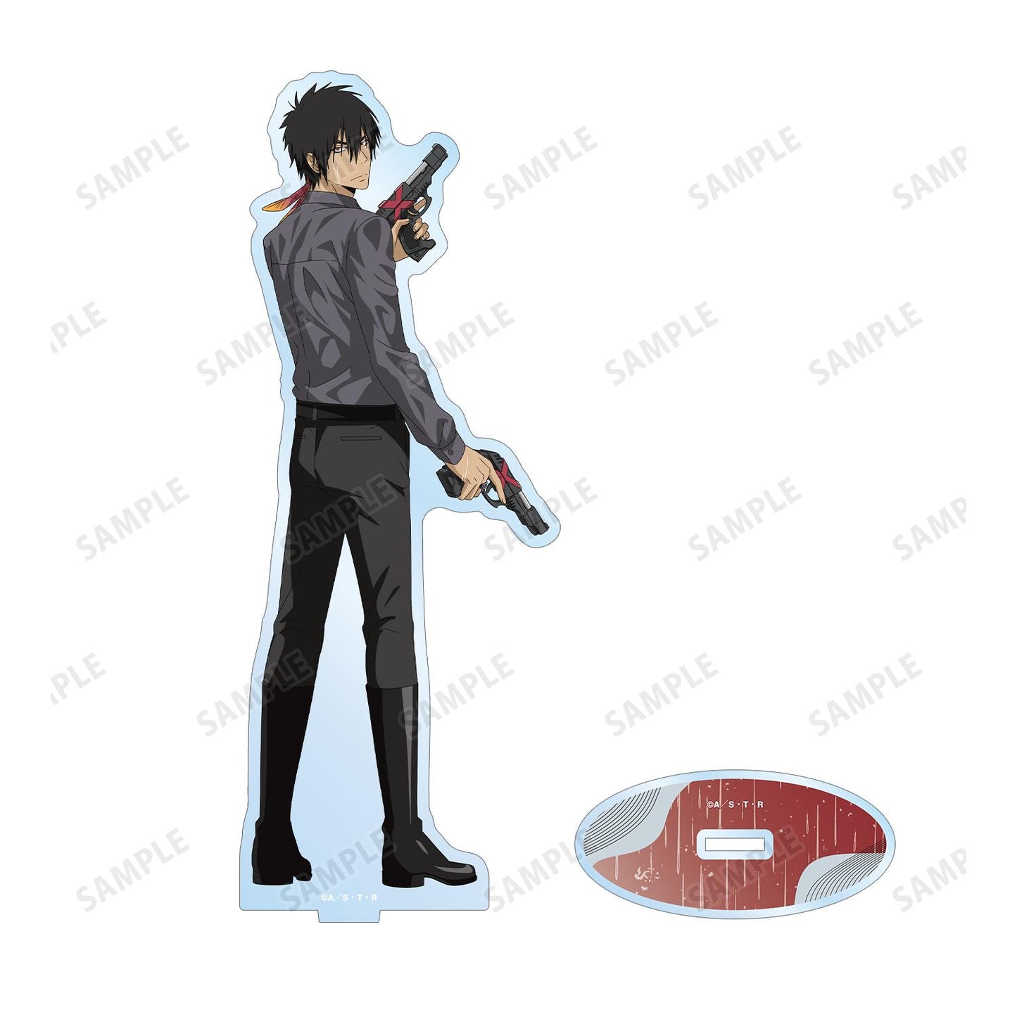 家庭教師HITMAN REBORN! 新繪系列 XANXUS（10年後） 大號亞克力立牌 戰鬥背影×雨ver.