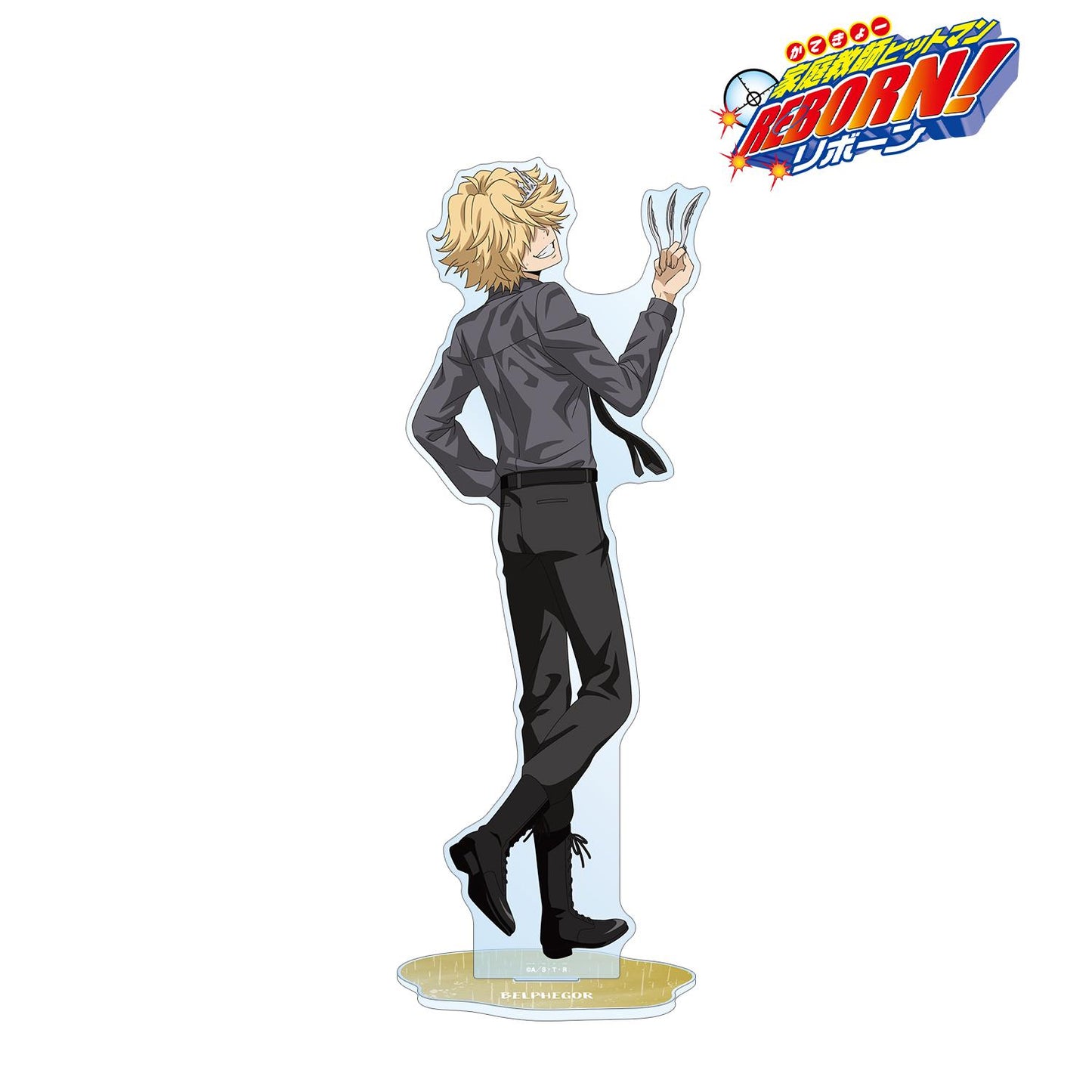 《家庭教師HITMAN REBORN!》（家庭教師HITMAN REBORN!） 第二次元系列 ベルフェゴール 特大亞克力立牌 10年後 戰う背中×雨ver.