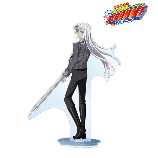 《家庭教師HITMAN REBORN!》（家庭教師HITMAN REBORN!） 繪製系列 スペルビ・スクアーロ（10年後） 亞克力立牌 戰鬥背影×雨ver. 特大款