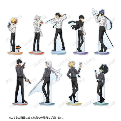 《家庭教師HITMAN REBORN!》（家庭教師HITMAN REBORN!） 新繪系列 沢田綱吉&リボーン 特大亞克力立牌 戦う背中×雨ver.