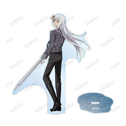 《家庭教師HITMAN REBORN!》（家庭教師HITMAN REBORN!） 繪製系列 スペルビ・スクアーロ（10年後） 亞克力立牌 戰鬥背影×雨ver. 特大款