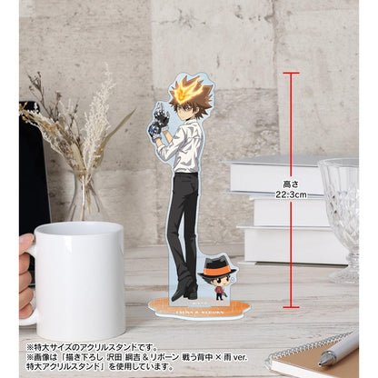 《家庭教師HITMAN REBORN!》（家庭教師HITMAN REBORN!） 繪製插畫系列 XANXUS（10年後） 特大亞克力立牌 戰鬥背影×雨ver.