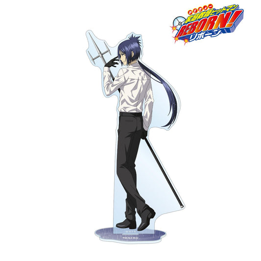 《家庭教師HITMAN REBORN!》 新繪系列 六道骸 特大亞克力立牌 10年後 戰鬥背影×雨ver.