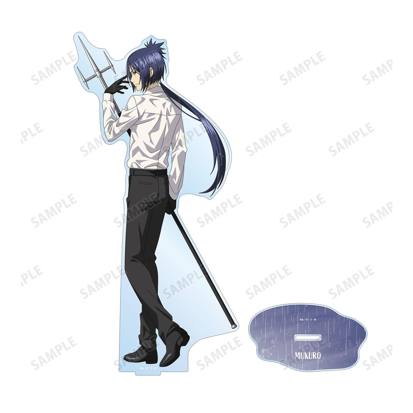 《家庭教師HITMAN REBORN!》 新繪系列 六道骸 特大亞克力立牌 10年後 戰鬥背影×雨ver.