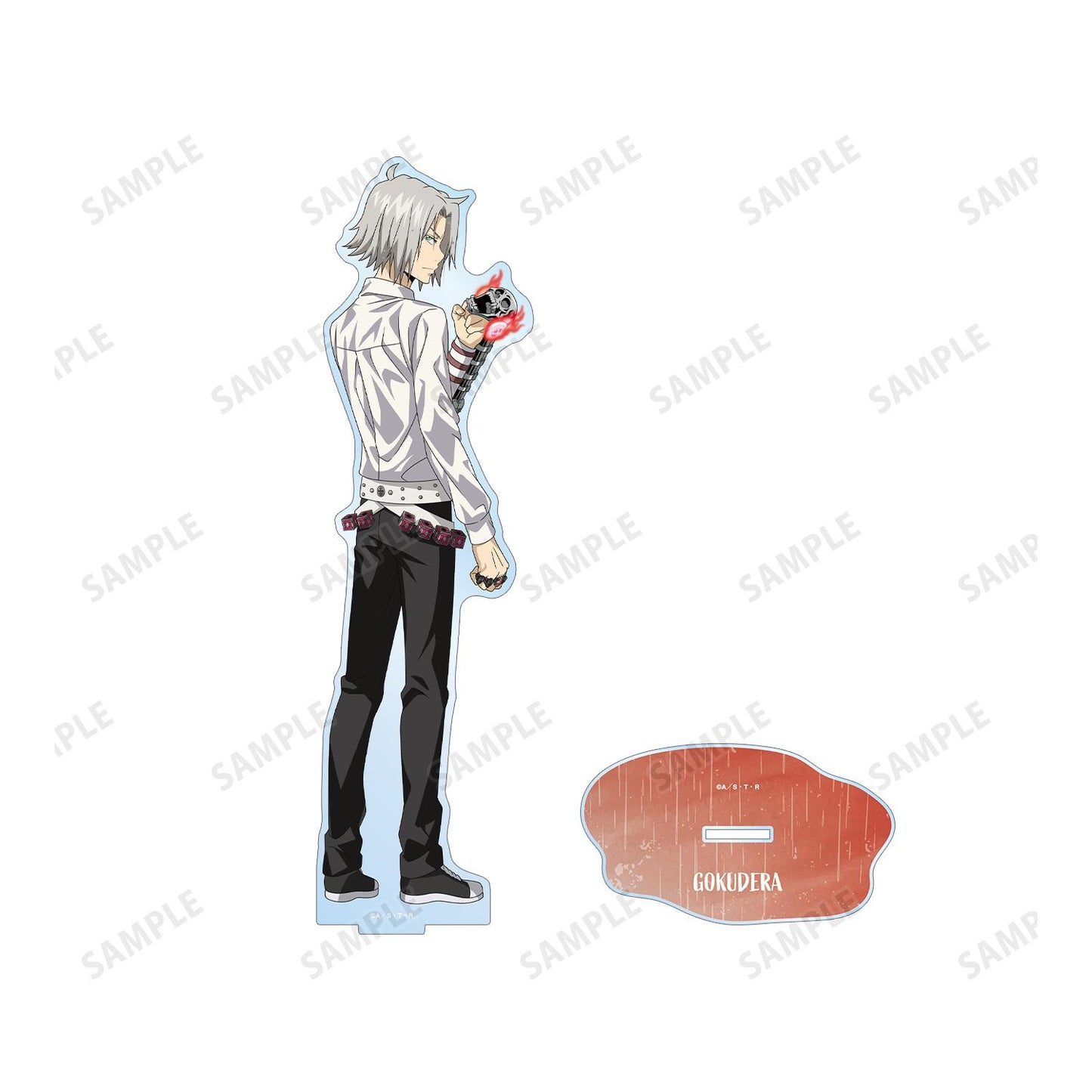 《家庭教師HITMAN REBORN!》 新繪 獄寺隼人 特大亞克力立牌 戰鬥背影×雨ver.