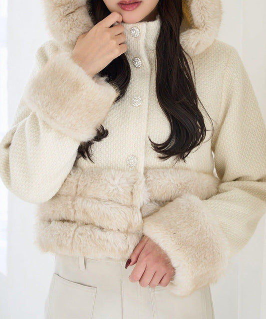 Seemi 仿皮草連帽夾克