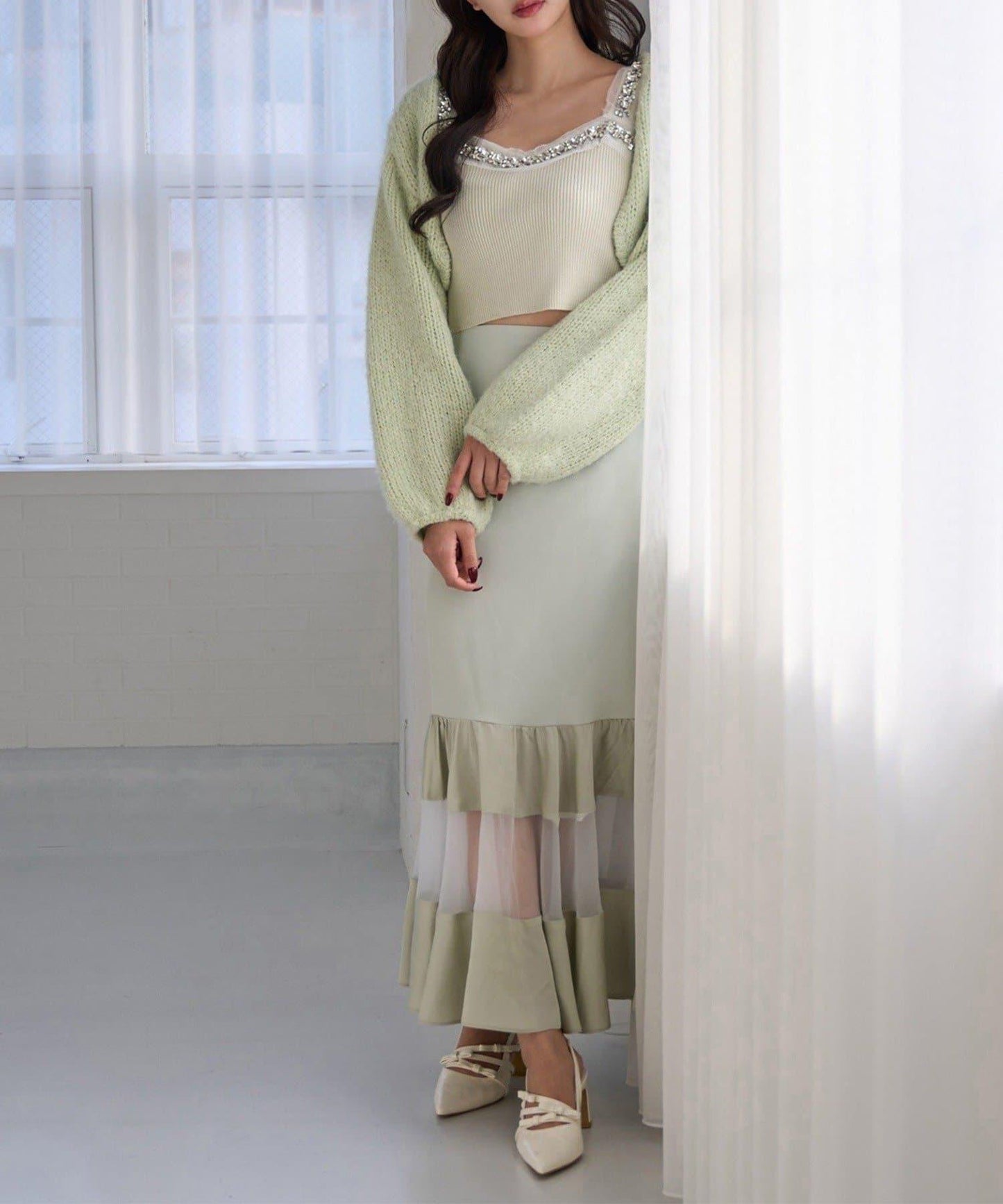 Seemi 異材質美人魚半身裙