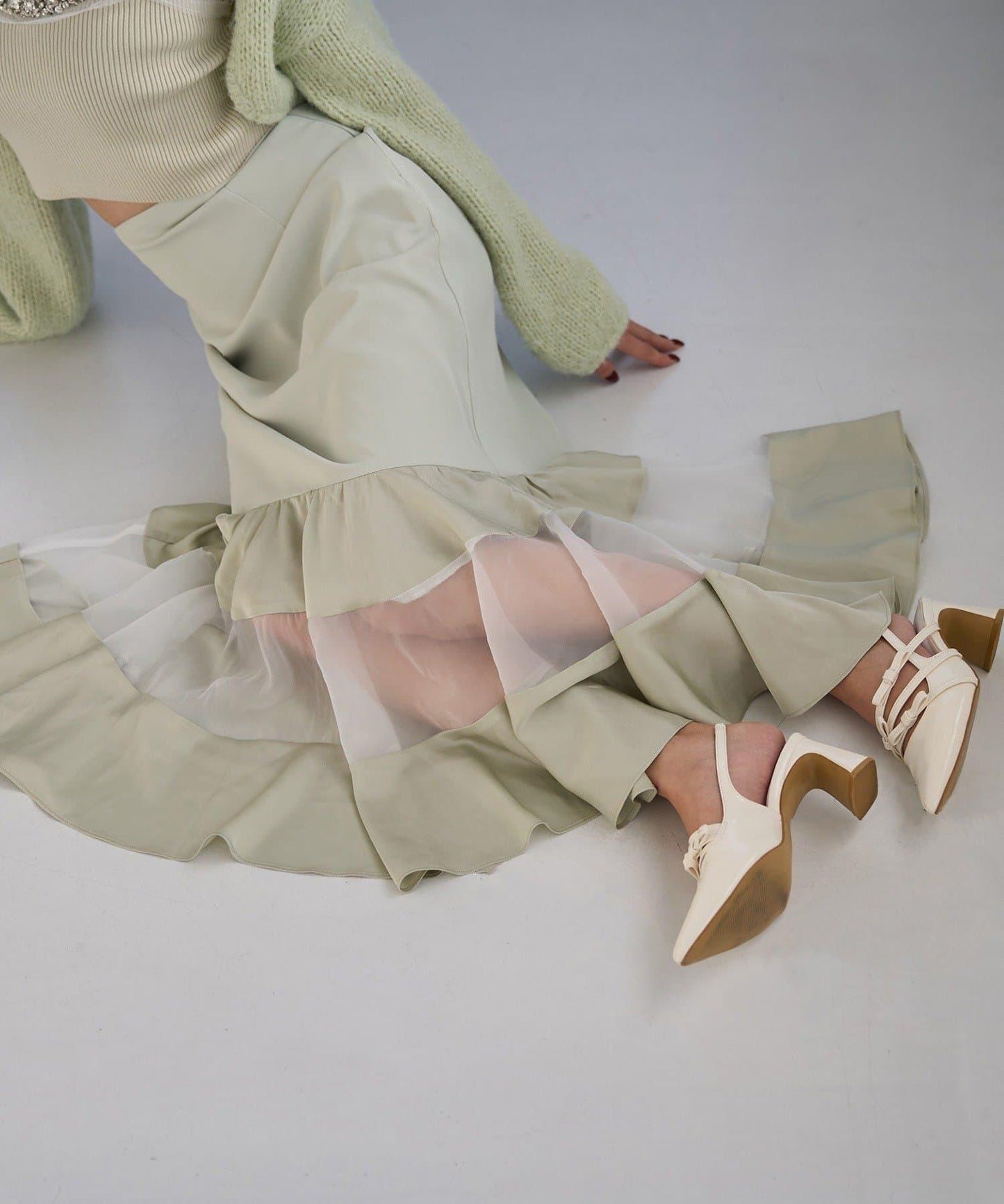 Seemi 異材質美人魚半身裙