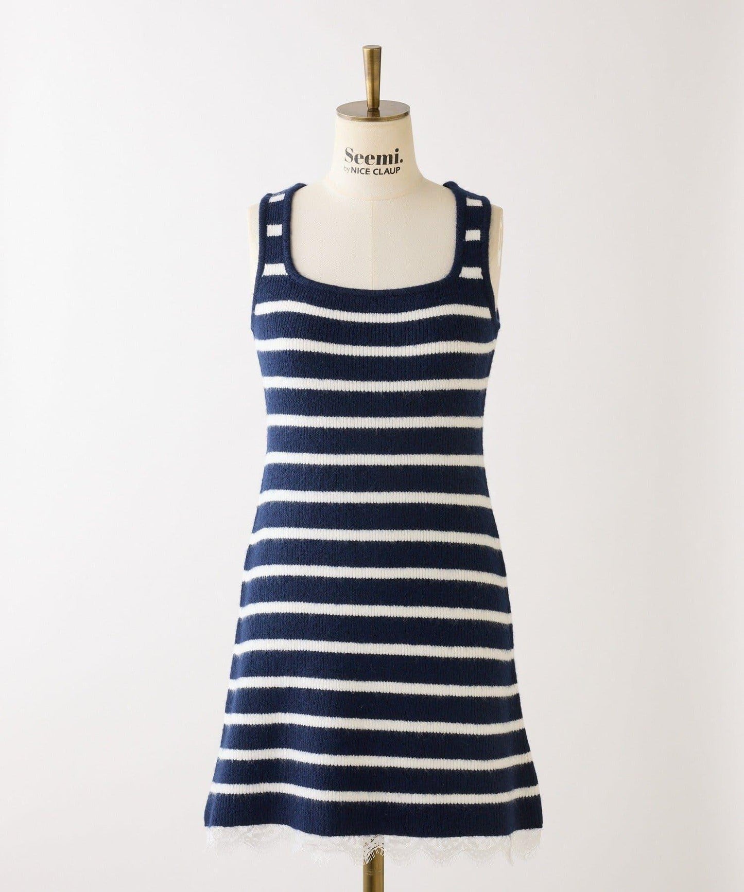 Seemi 條紋針織連衣裙 兩件套