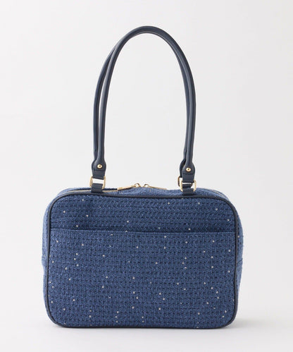 Seemi 粗花呢方形波士頓包