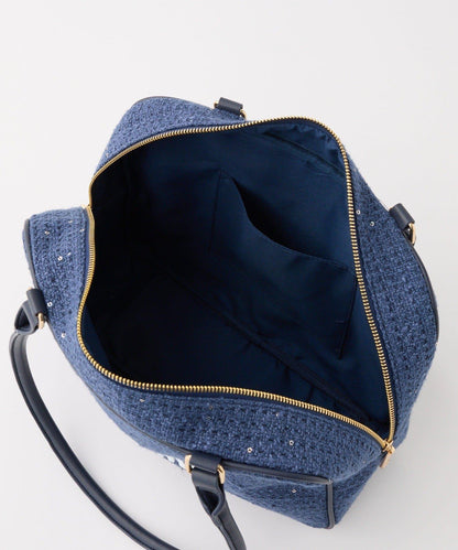 Seemi 粗花呢方形波士頓包