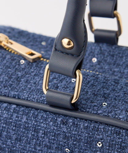 Seemi 粗花呢方形波士頓包