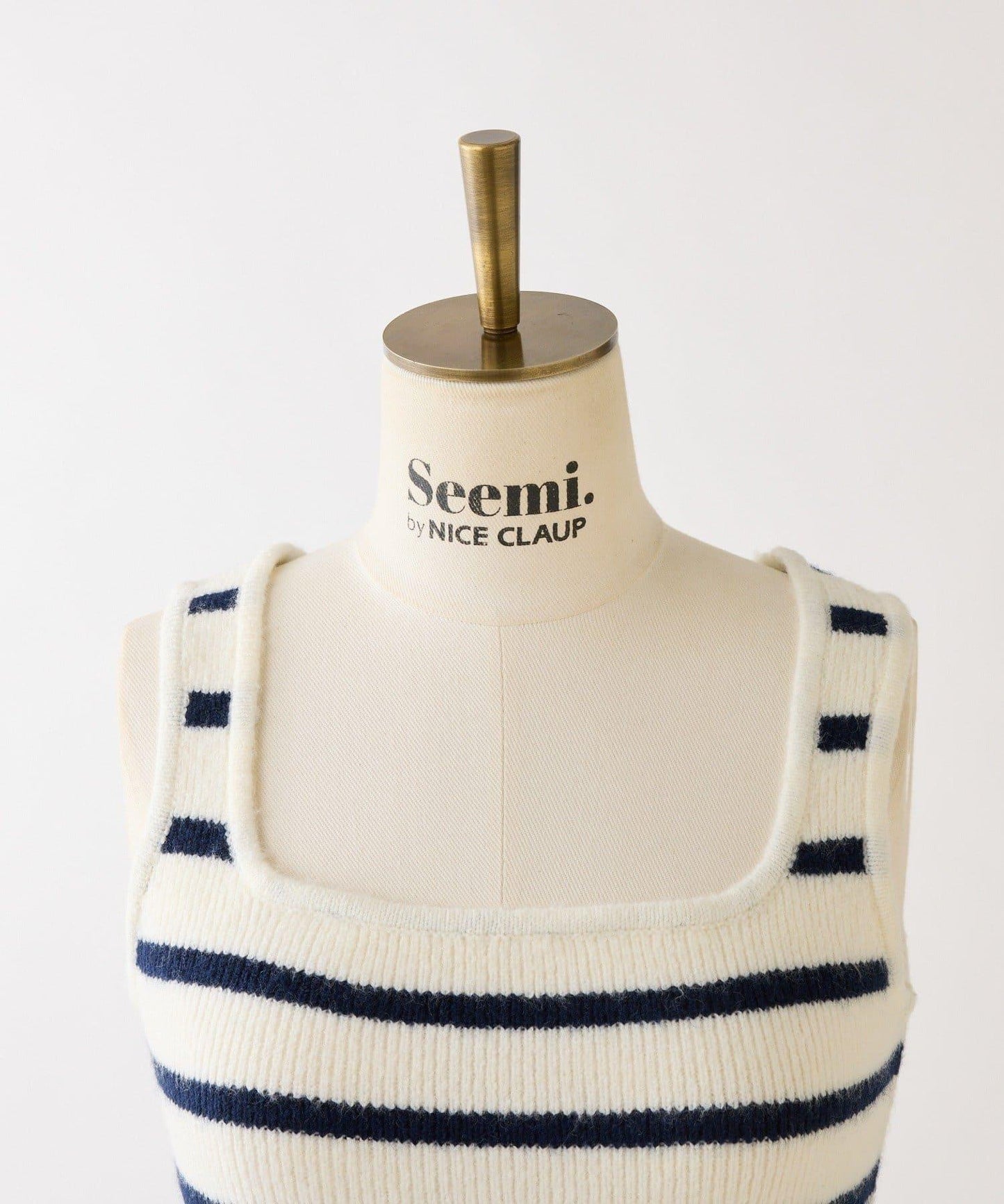 Seemi 條紋針織連衣裙 兩件套