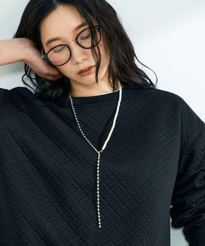 珍珠無金屬掛鉤項鍊