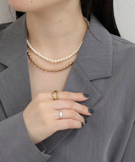 珍珠無金屬掛鉤項鍊