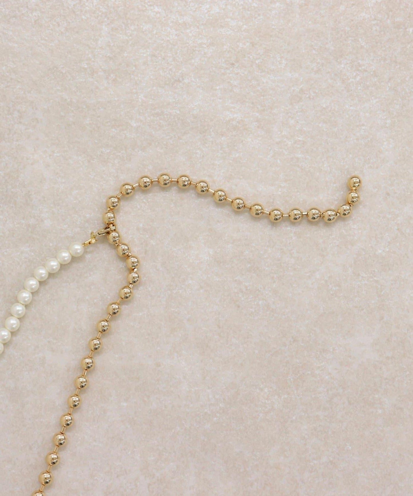 珍珠無金屬掛鉤項鍊