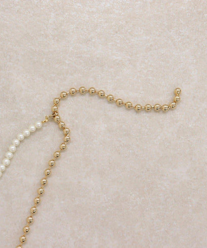 珍珠無金屬掛鉤項鍊