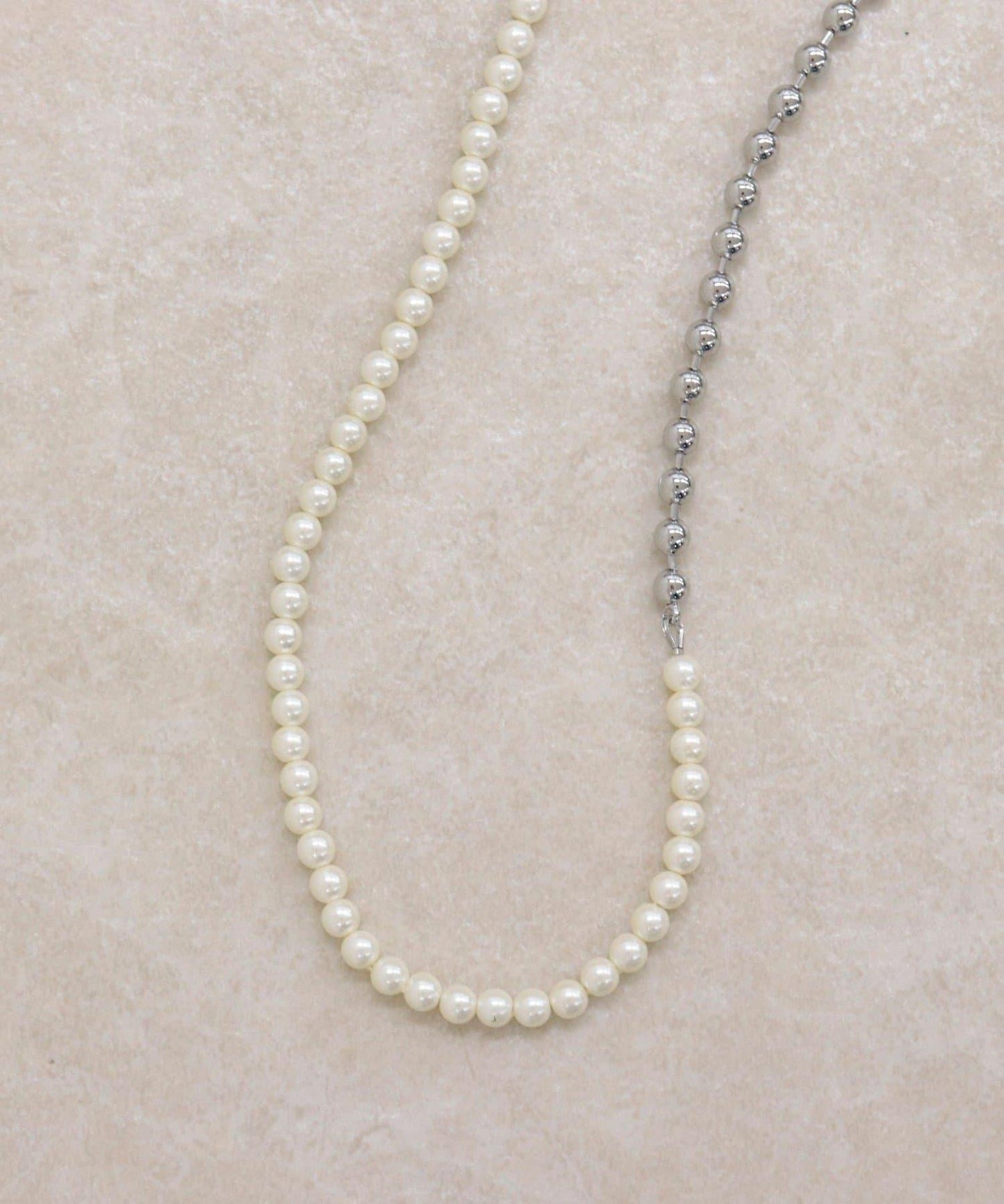 珍珠無金屬掛鉤項鍊