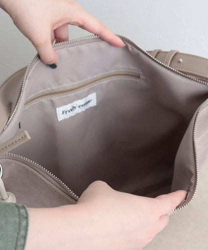 仿麂皮軟方形單肩包