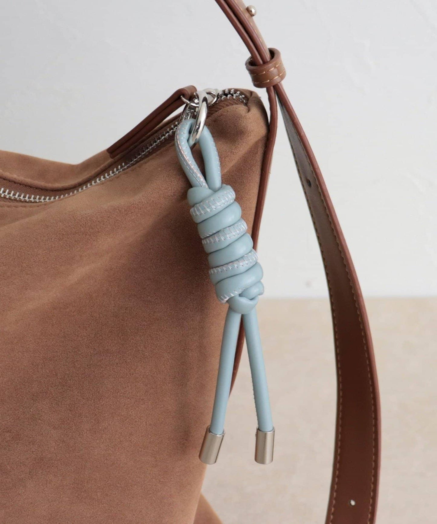 仿麂皮軟方形單肩包