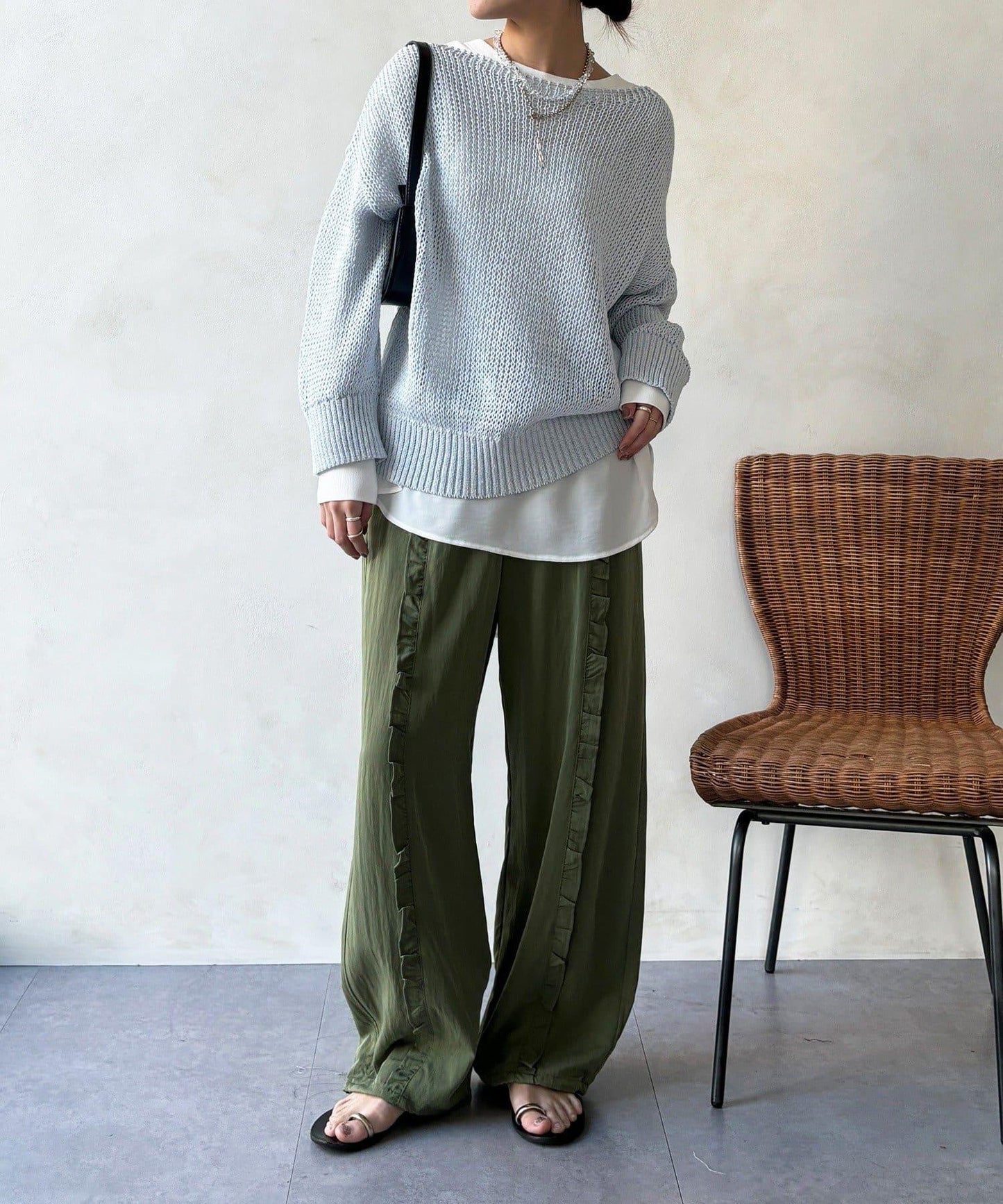 荷葉邊裝飾褲子（網絡）