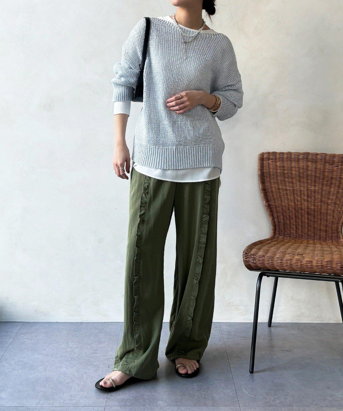 荷葉邊裝飾褲子（網絡）