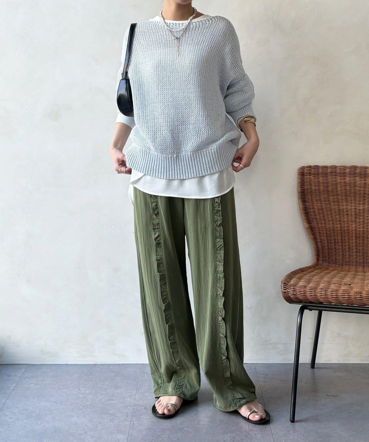 荷葉邊裝飾褲子（網絡）