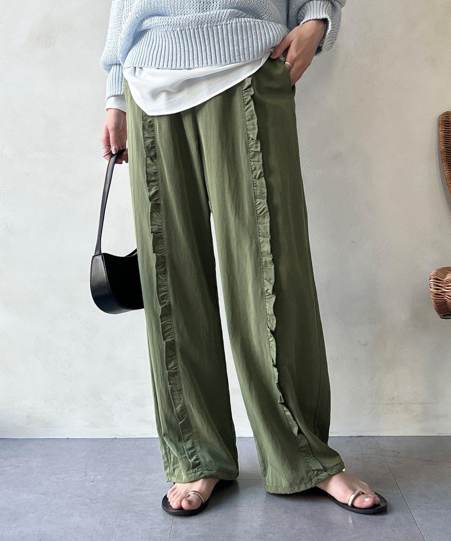 荷葉邊裝飾褲子（網絡）