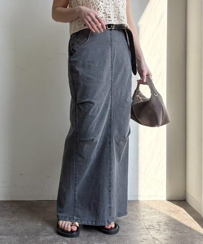 輕磅緊身彈力牛仔半身裙