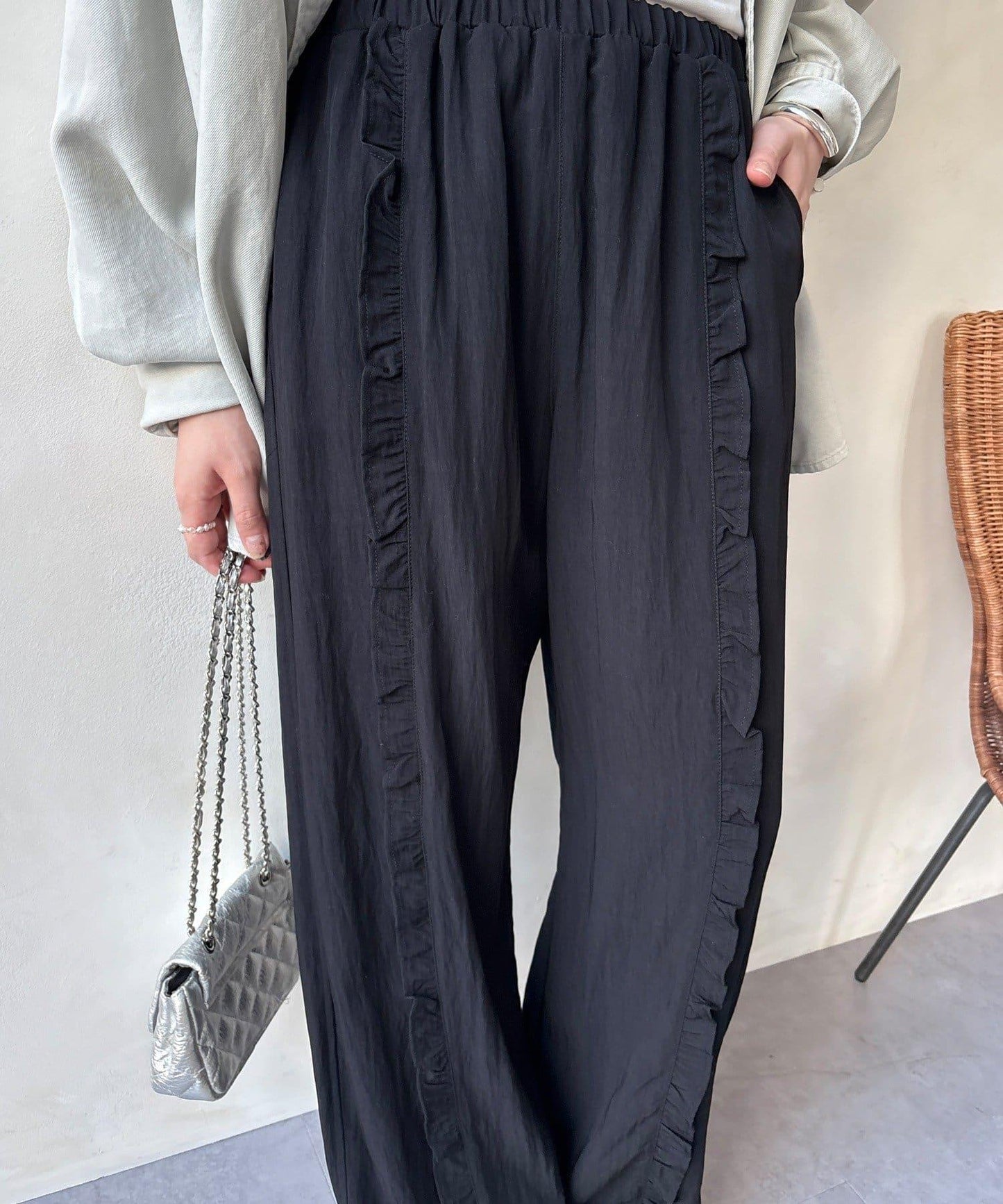 荷葉邊裝飾褲子（網絡）