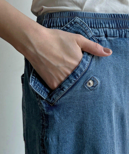 輕磅緊身彈力牛仔半身裙