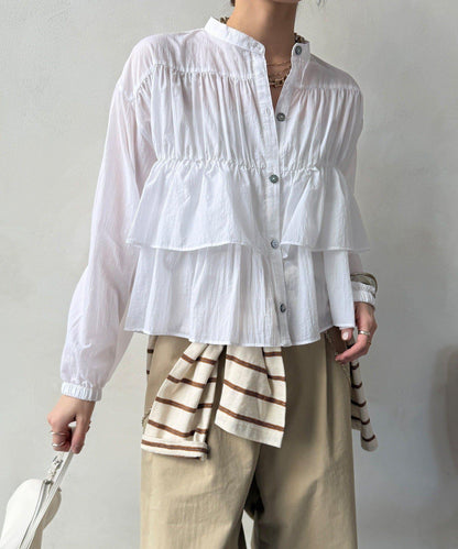 荷葉邊 女襯衫