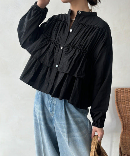 荷葉邊 女襯衫